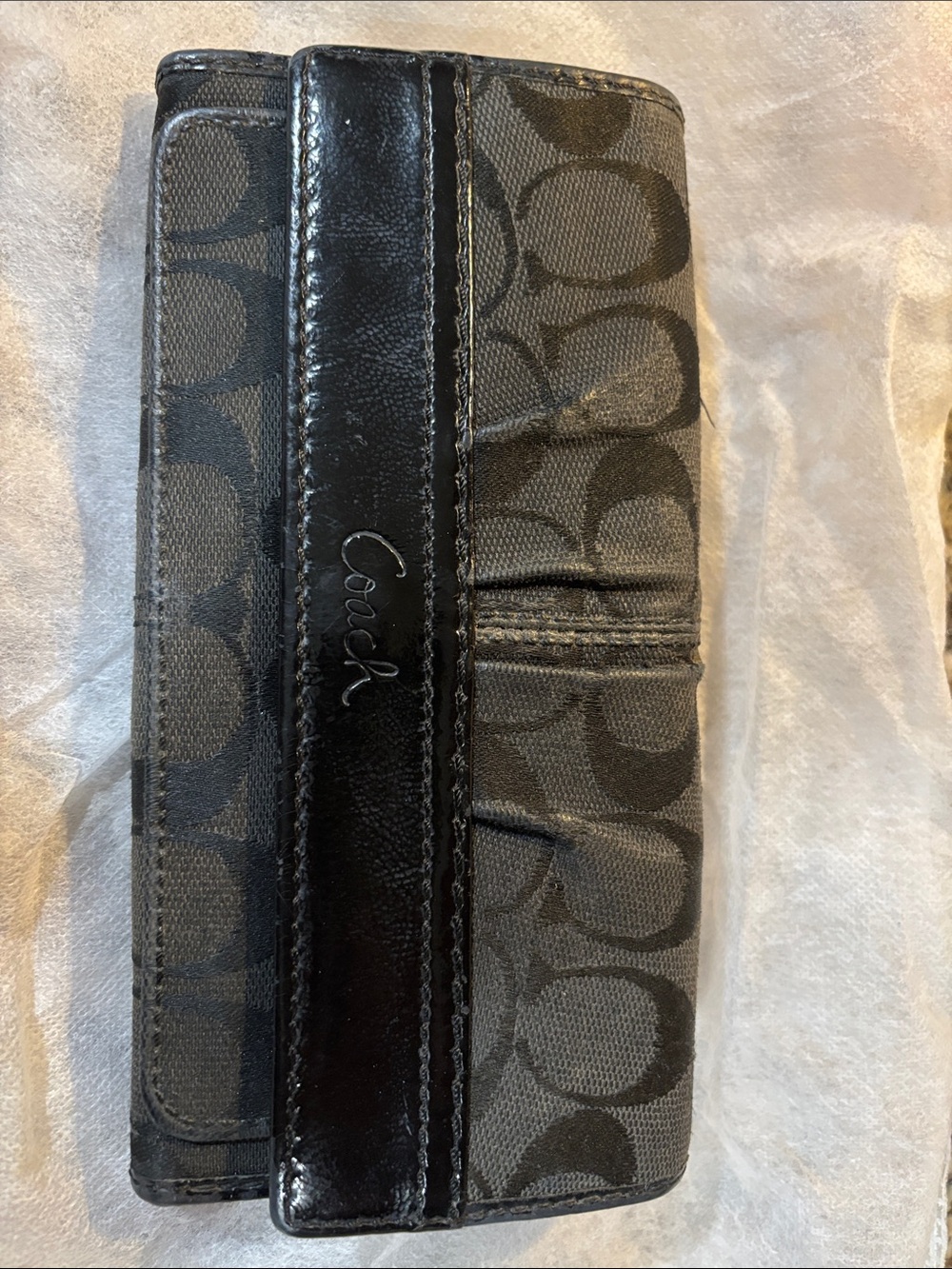 Coach Black and Charcoal Wallet